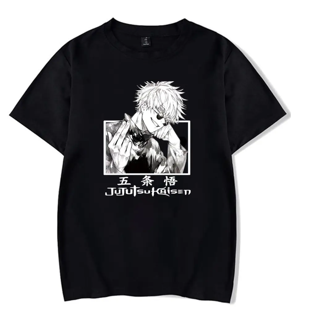 Gothic Anime Girl T-Shirt Black Manga Print