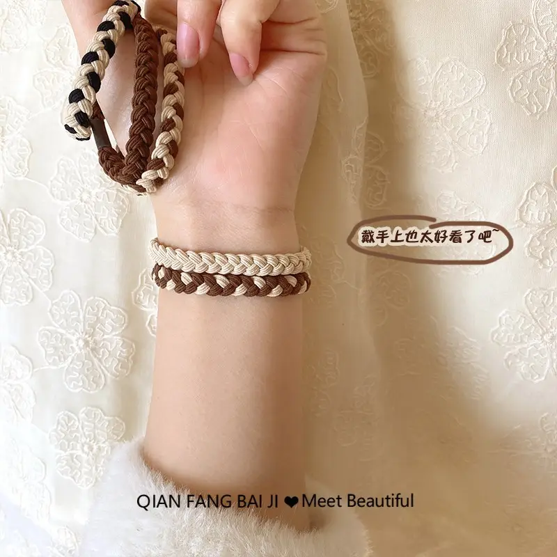 5 Milk Curry Braided Hair Rings 2022 New - Image 5