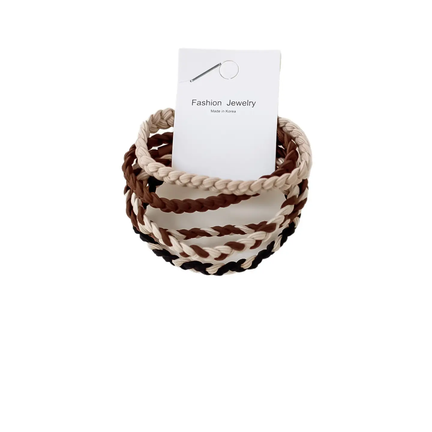 5 Milk Curry Braided Hair Rings 2022 New - Image 7