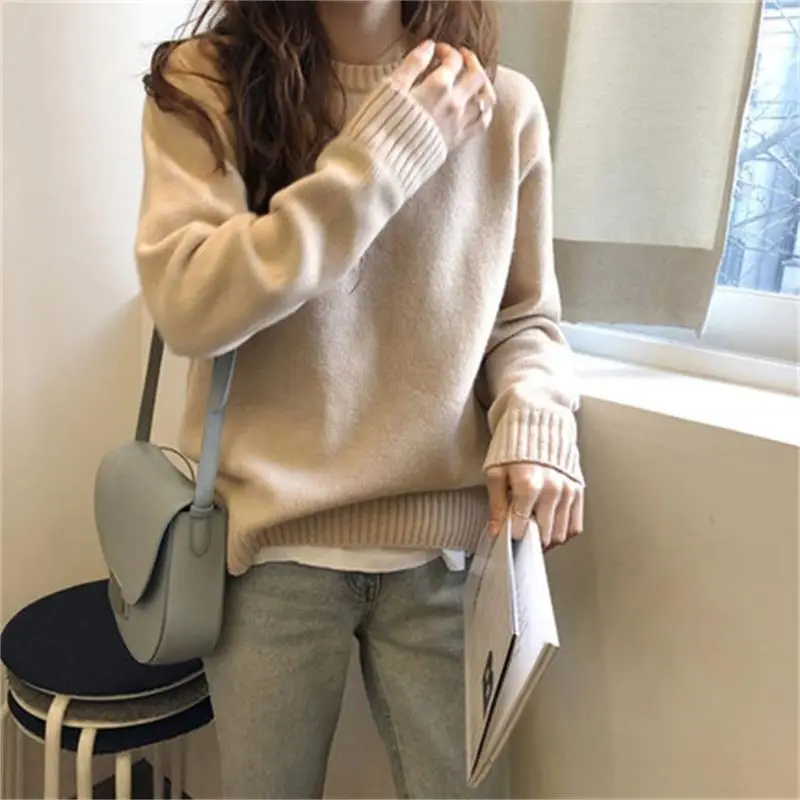 Cute Knit Pullover Sweater for Women Spring Winter