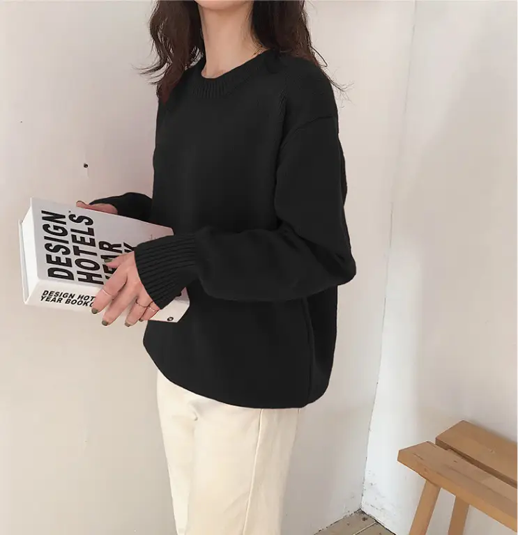 Cute Knit Pullover Sweater for Women Spring Winter