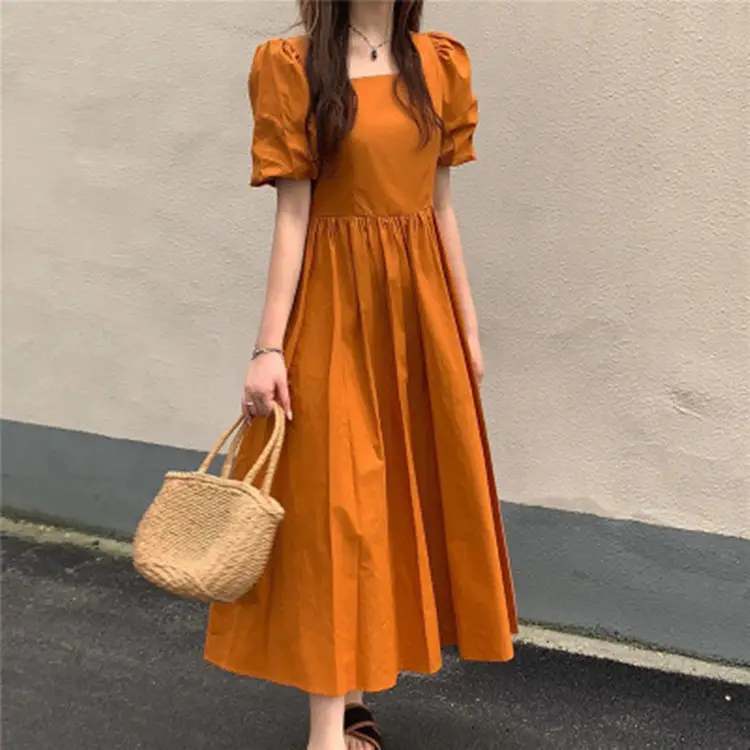 Long Skirt Dress Women Summer Korean Design Backless High Waist Slimming Look - Image 3
