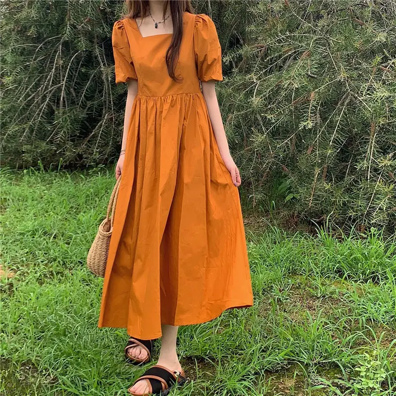 Long Skirt Dress Women Summer Korean Design Backless High Waist Slimming Look - Image 4