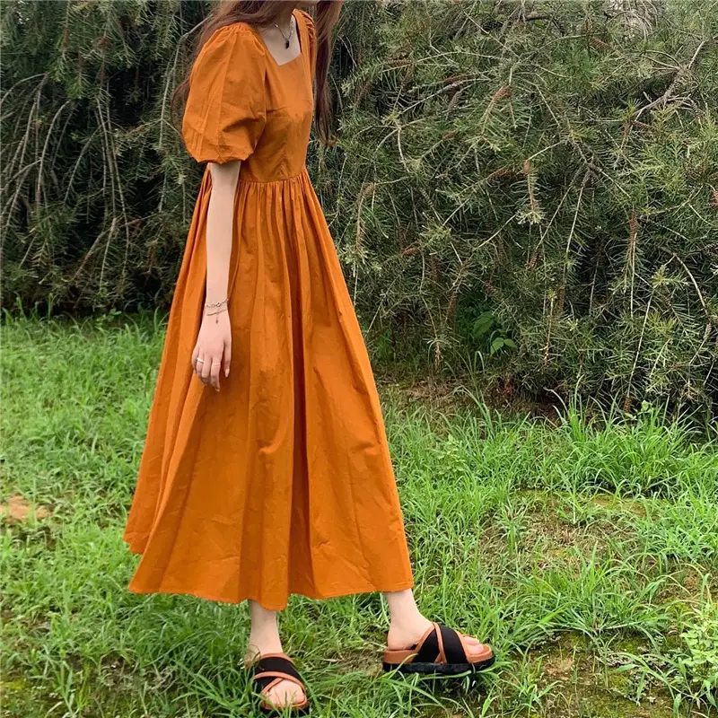 Long Skirt Dress Women Summer Korean Design Backless High Waist Slimming Look - Image 5