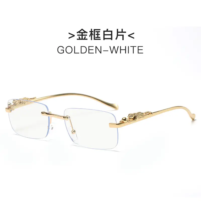 Gold frame white film
