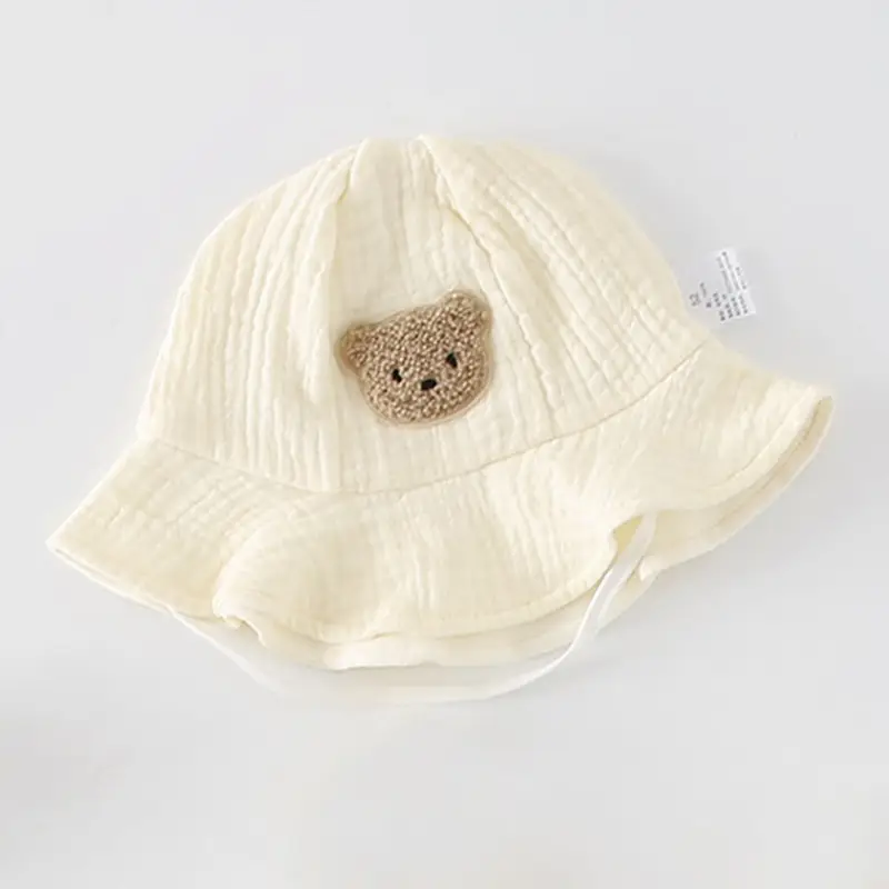 Newborn Baby Boys' Long Sleeve Gauze Outfit Cream - Image 4