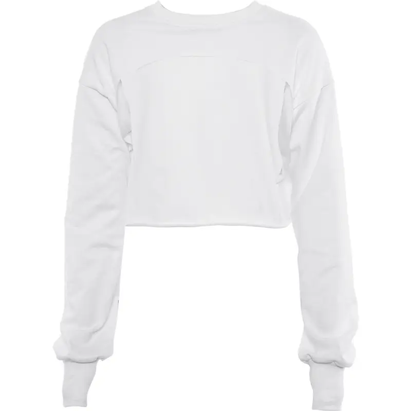 Women White Long Sleeve Sweatshirt Autumn Loose Fit - Image 6