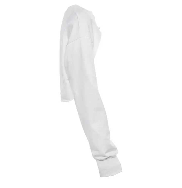 Women White Long Sleeve Sweatshirt Autumn Loose Fit — feature 11