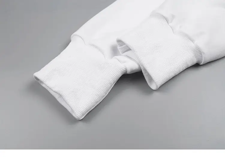 Women White Long Sleeve Sweatshirt Autumn Loose Fit — feature 14