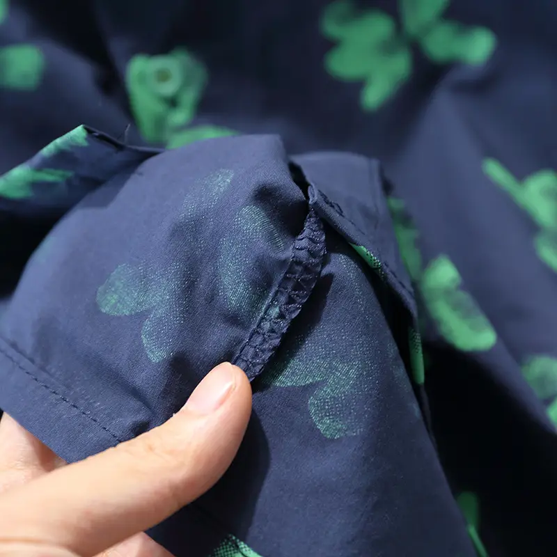 337 Boys Summer Suit Blue Green Butterfly Print 2022 - Image 4