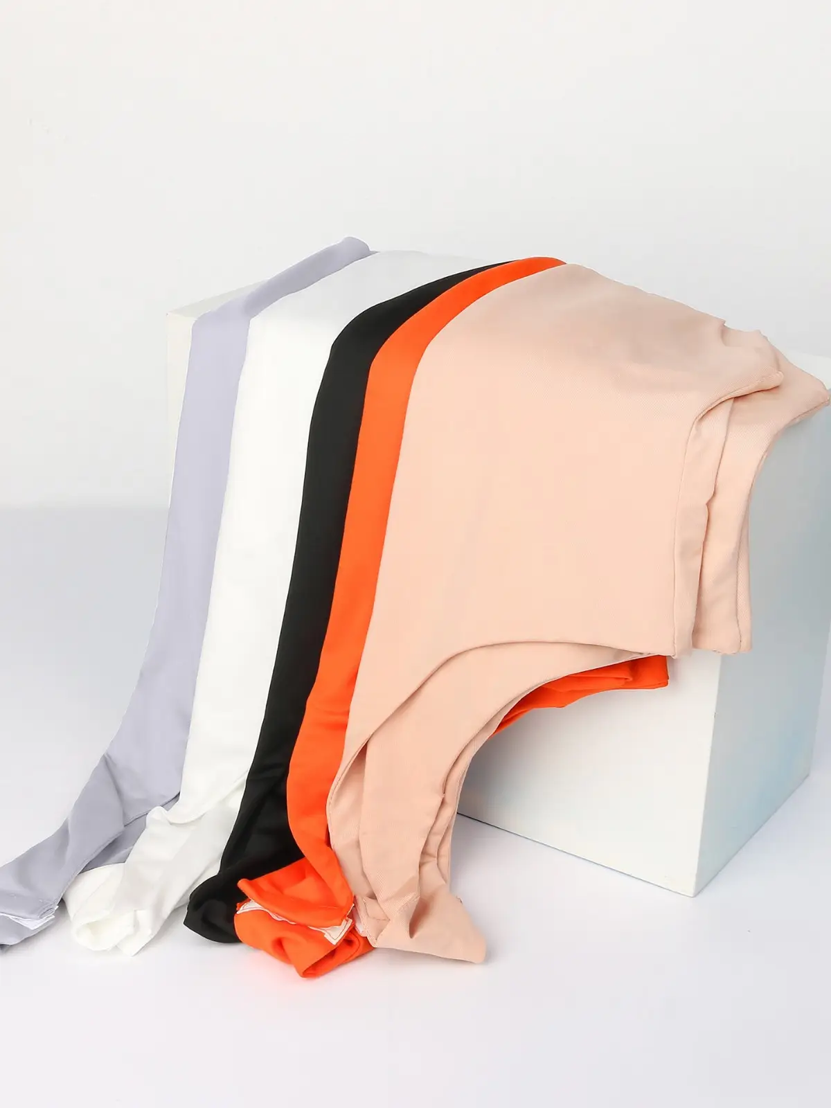 Orange Sleeveless High Fork Jumpsuit for Women