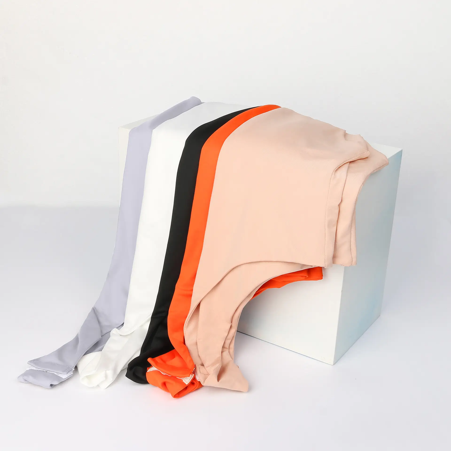 Orange Sleeveless High Fork Jumpsuit for Women — feature 43