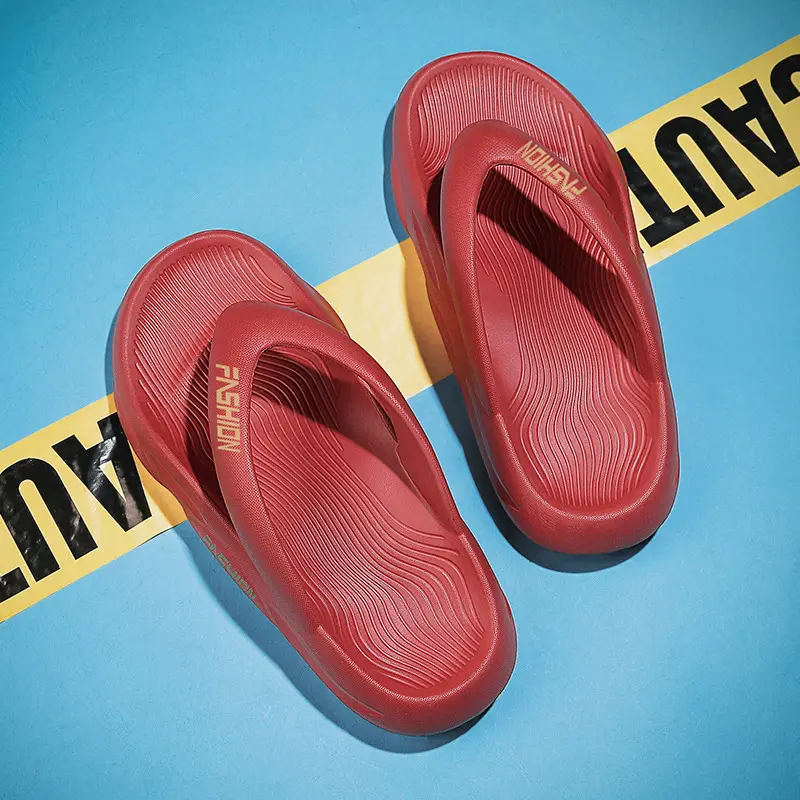 Men's Black Slip-On Flip Flops Summer 2026