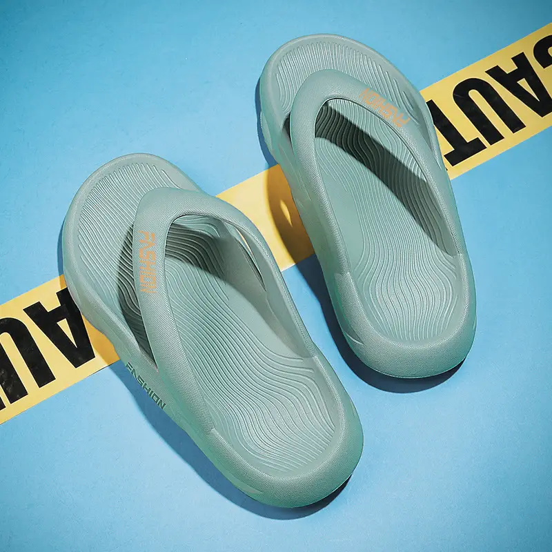 Men's Black Slip-On Flip Flops Summer 2026