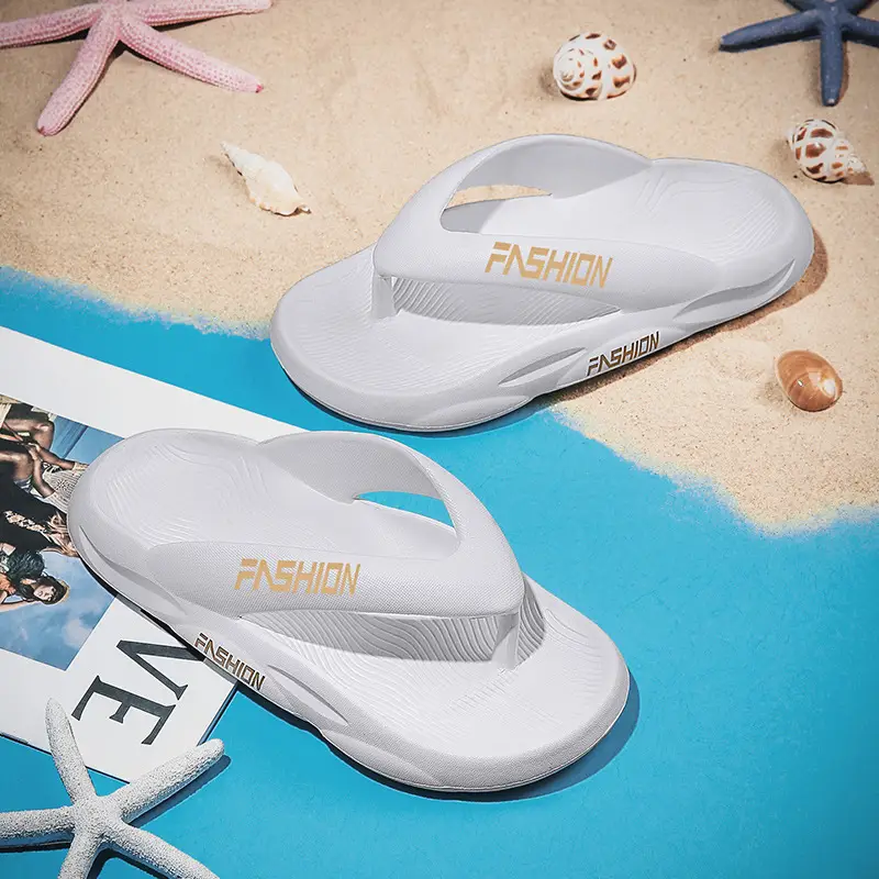Men's Black Slip-On Flip Flops Summer 2026