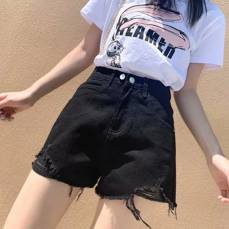 Denim Shorts Women High Waist Slimming 2024 - Image 6