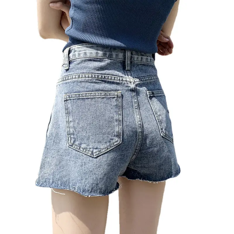 Denim Shorts Women High Waist Slimming 2024 - Image 9