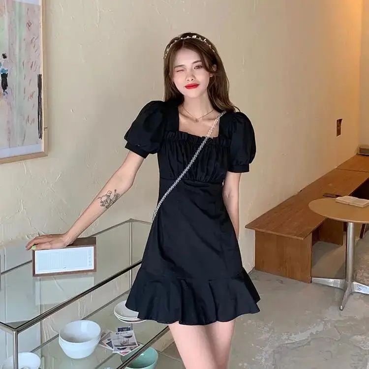 Sweet Spice Girl Puff Sleeve Dress Women Summer 2022 — feature 5