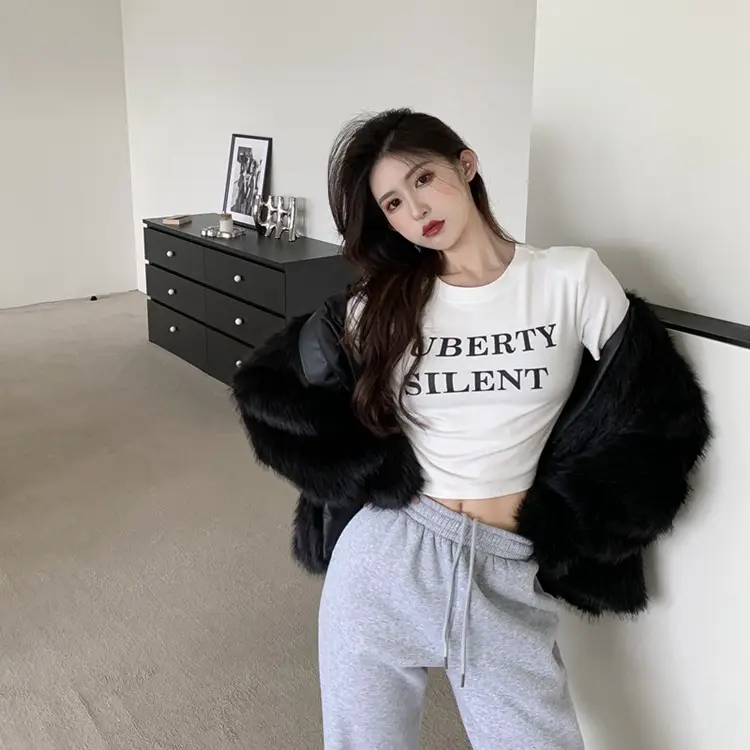 Women Short Sleeve T-Shirt Puberty Silent Green — feature 5