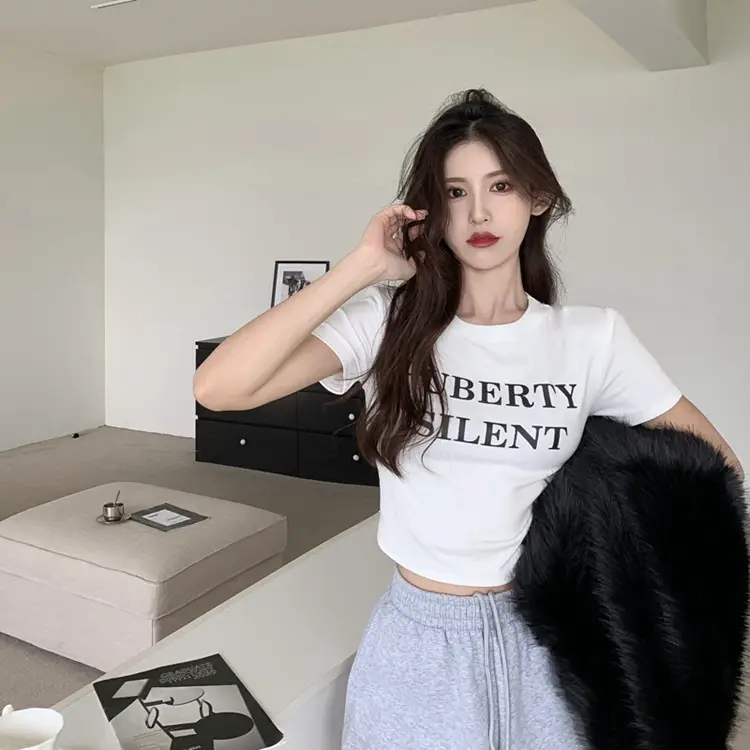 Women Short Sleeve T-Shirt Puberty Silent Green — feature 8