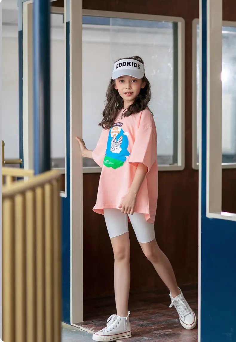 Girls Ice Silk Shark Pants Crop Summer Wear — feature 22