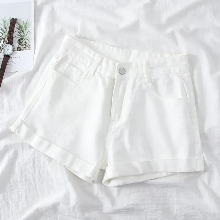 Women Wide Leg Denim Shorts Light Blue 2022 — feature 10