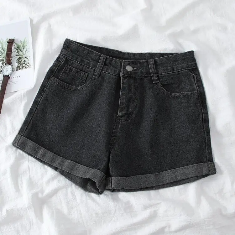 Women Wide Leg Denim Shorts Light Blue 2022 — feature 7