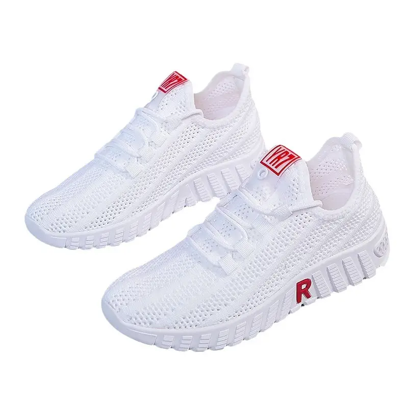 White Mesh Women's Net Shoes, Breathable, Stylish, Cross-border, Summer - Image 7