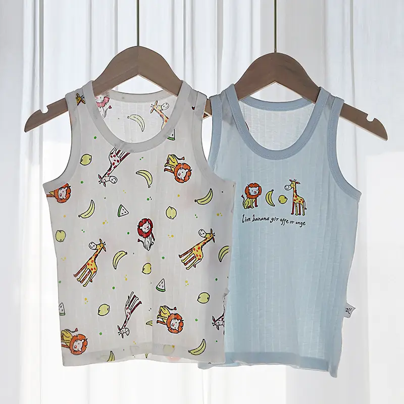 Cool Sleeveless Vests for Boys Girls 2-Piece Set - Image 3