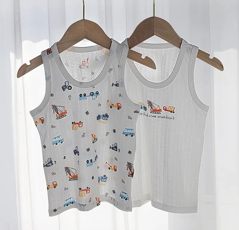 Cool Sleeveless Vests for Boys Girls 2-Piece Set - Image 4