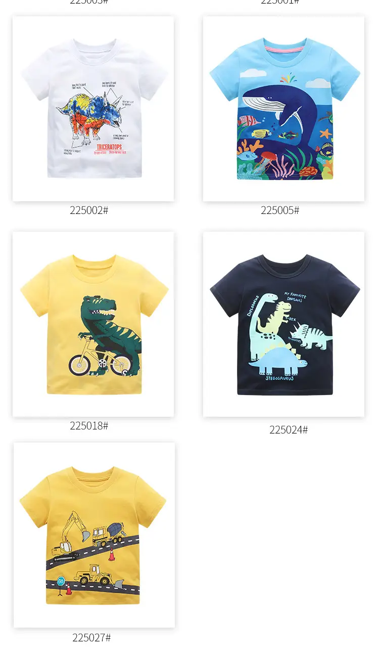 2025 Girls Boys T-Shirt Pure Cotton Summer Round Neck Short Sleeve Kidsren — feature 6