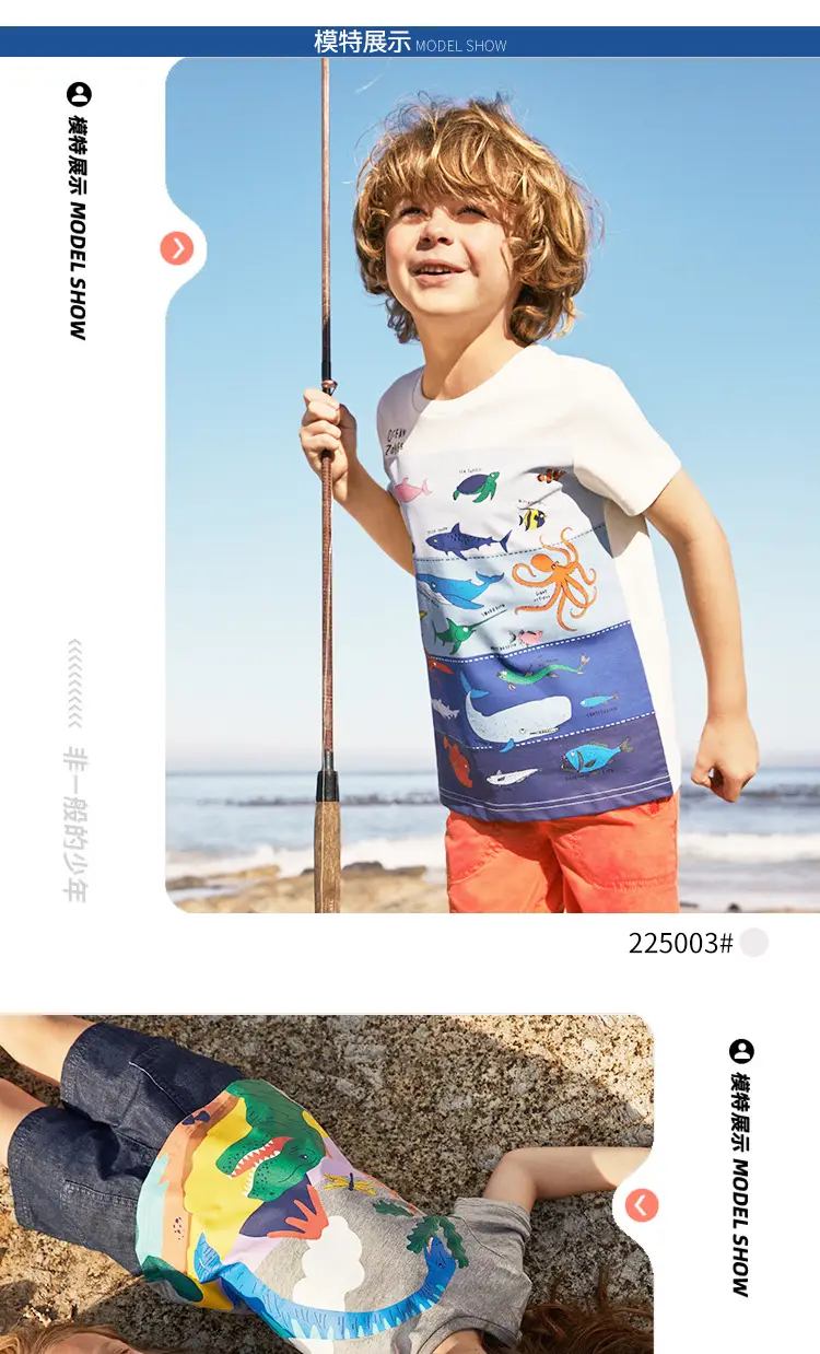 2025 Girls Boys T-Shirt Pure Cotton Summer Round Neck Short Sleeve Kidsren — feature 8