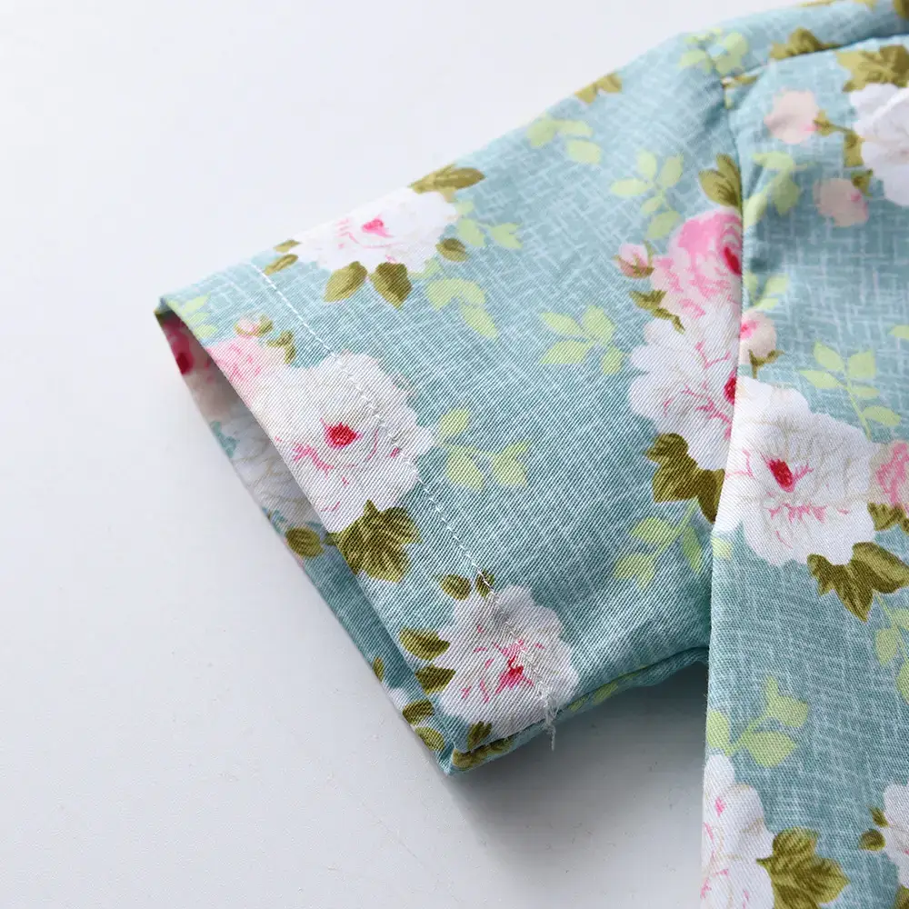 New 2025 Summer Korean Style Baby Floral Shorts Suit - Image 18