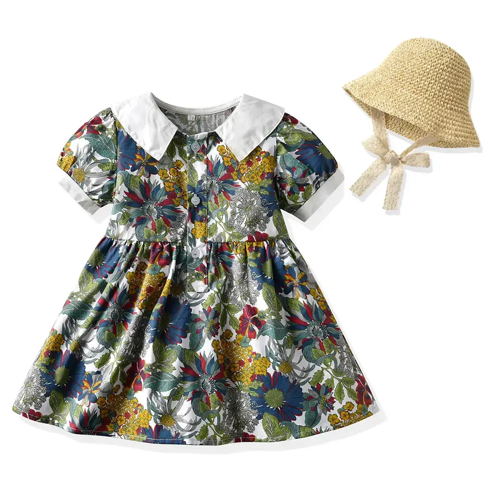 New 2025 Summer Korean Style Baby Floral Shorts Suit - Image 12