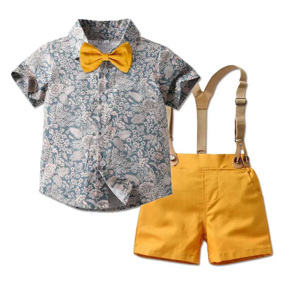 New 2025 Summer Korean Style Baby Floral Shorts Suit - Image 13