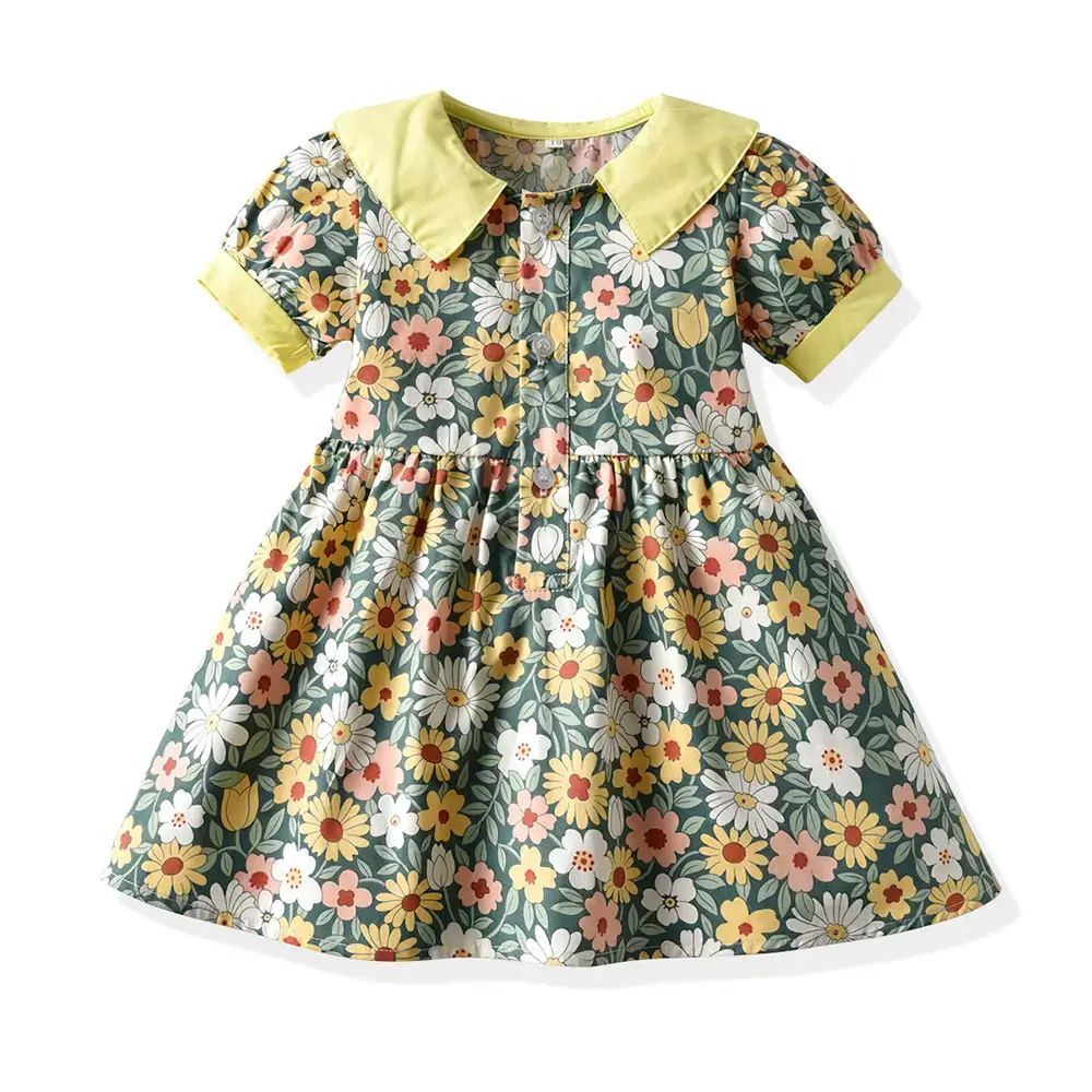 New 2025 Summer Korean Style Baby Floral Shorts Suit - Image 5