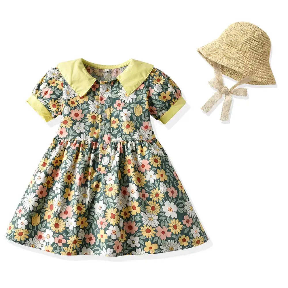 New 2025 Summer Korean Style Baby Floral Shorts Suit - Image 6