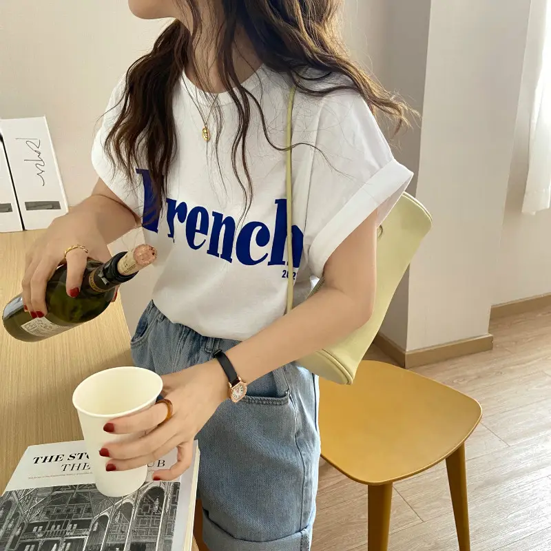 Women Black "Furry" Print T-Shirt Shorts Set Summer 2025 — feature 16
