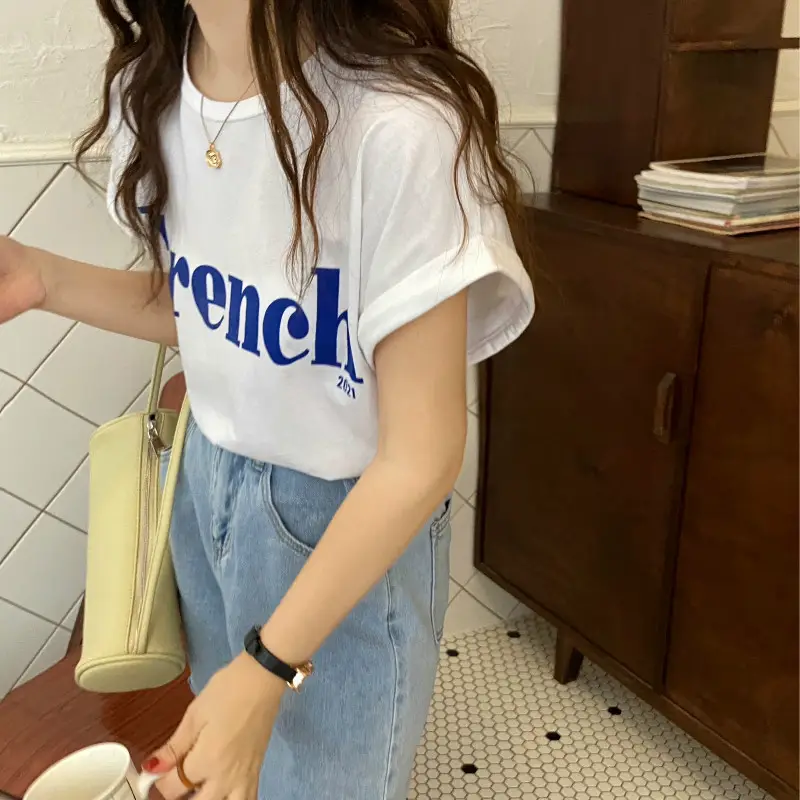 Women Black "Furry" Print T-Shirt Shorts Set Summer 2025 — feature 20