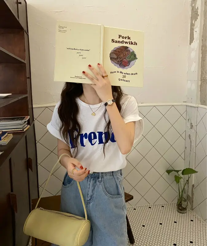 Women Black "Furry" Print T-Shirt Shorts Set Summer 2025 — feature 24