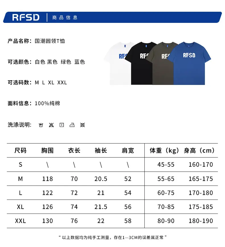 Men RFSD Cotton T-Shirt Black — feature 4
