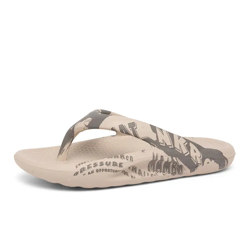Men's Black Rubber Flip Flops Summer Beach Wear