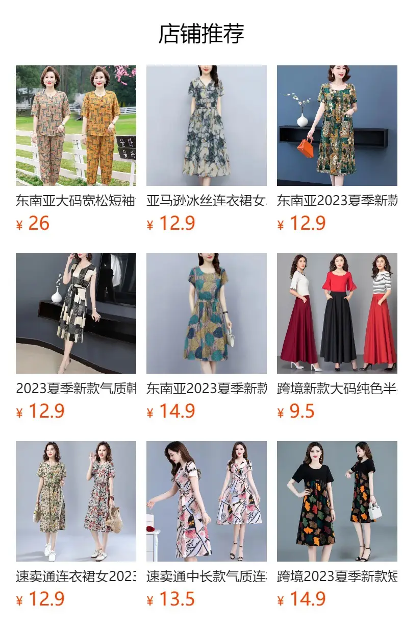 2023 Summer Printed Dress Women Large Size Mid-Length Loose Slimming Western Style — feature 1