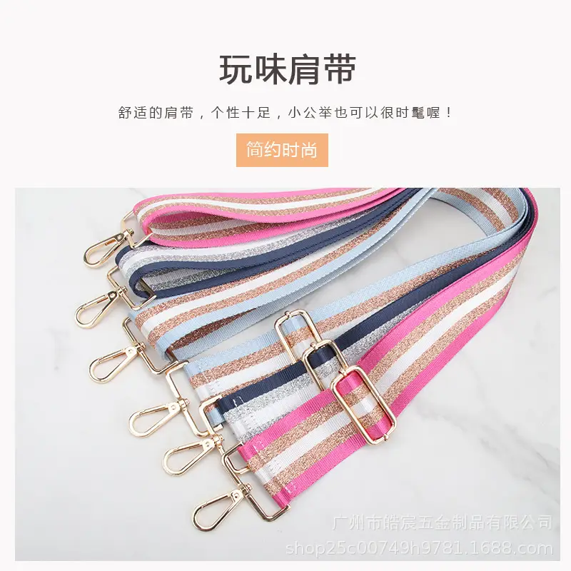 Women's 5cm Gold Wire Wide Shoulder Strap Bag - Image 13
