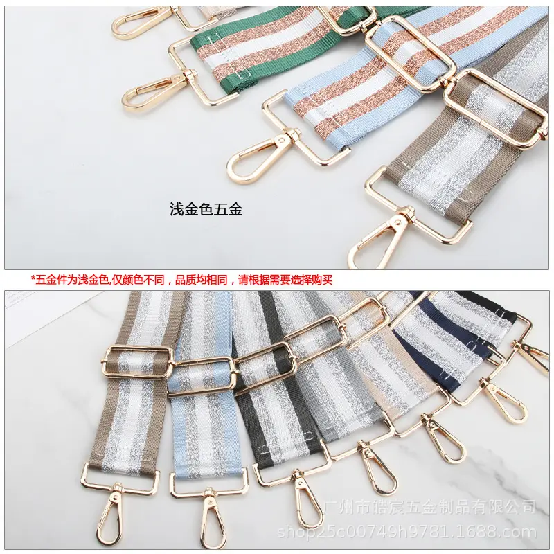 Women's 5cm Gold Wire Wide Shoulder Strap Bag - Image 15