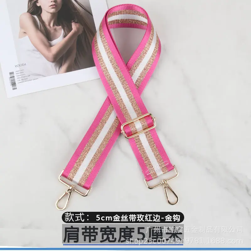 Women's 5cm Gold Wire Wide Shoulder Strap Bag - Image 2
