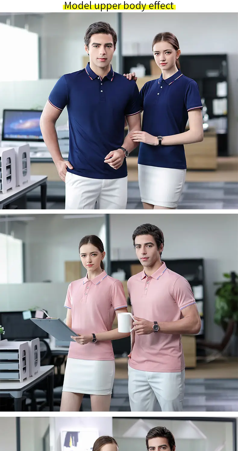 Men Black Polo T-Shirt with Red Embroidery — feature 13