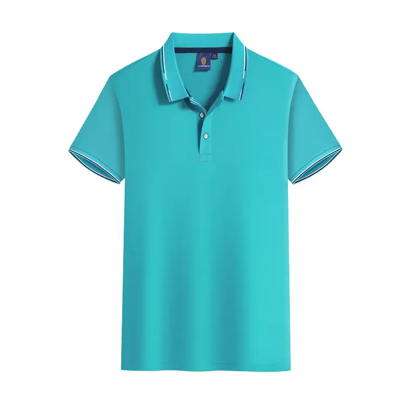 Men Black Polo T-Shirt with Red Embroidery - Image 12
