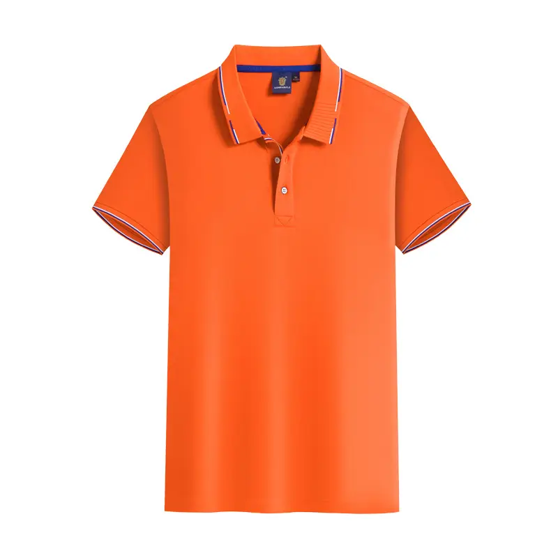 Men Black Polo T-Shirt with Red Embroidery - Image 5