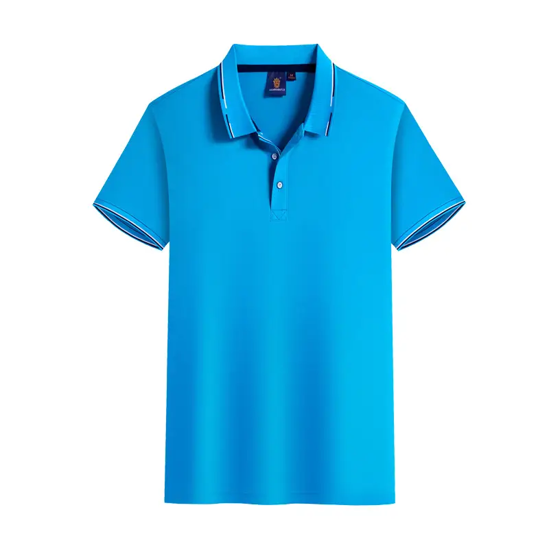 Men Black Polo T-Shirt with Red Embroidery - Image 9